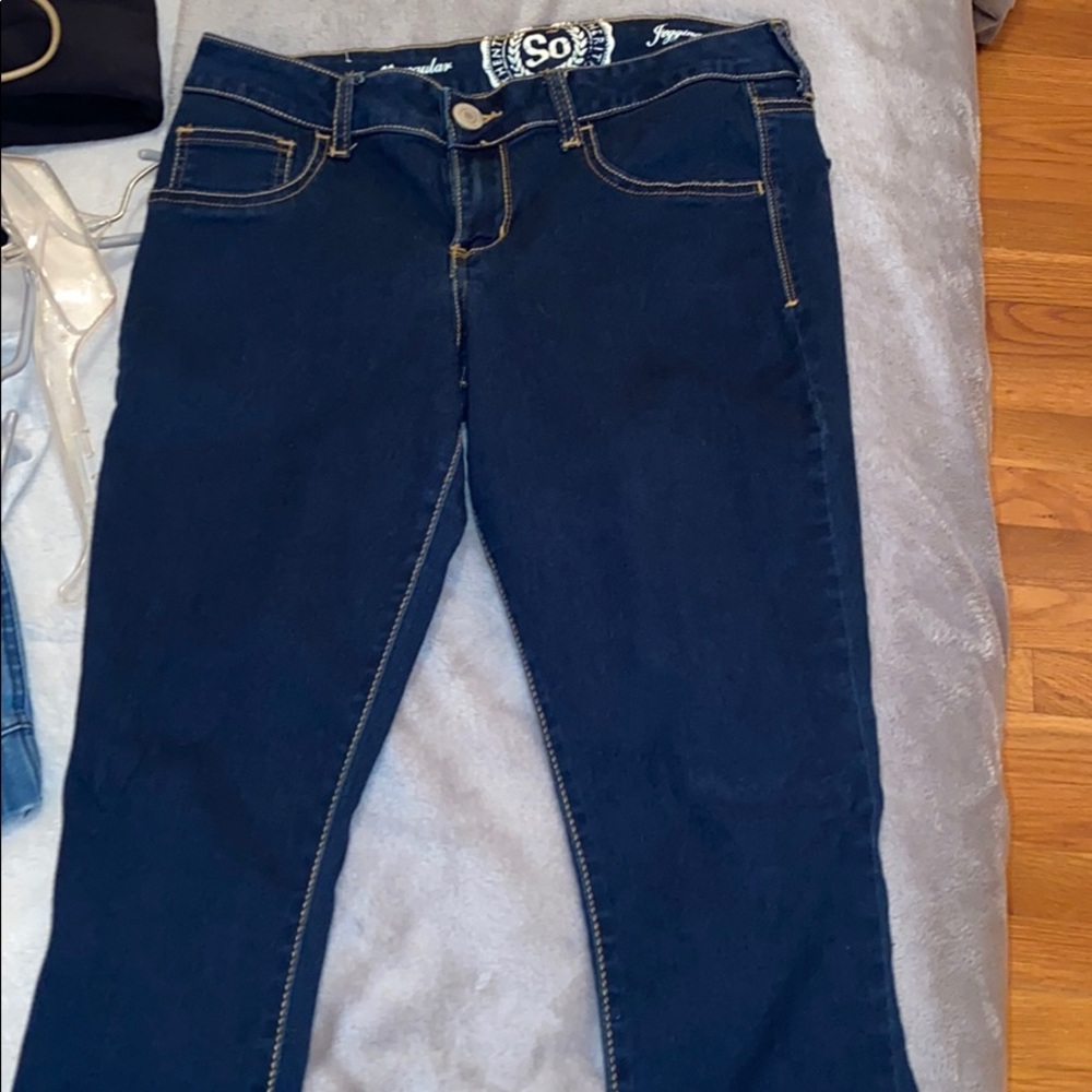 Dark blue jeggings